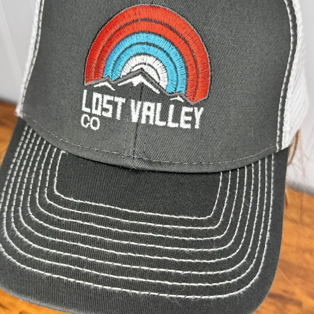 Lost Valley Colorado Hat Adult Ouray Snapback Mesh Back Baseball Trucker Cap